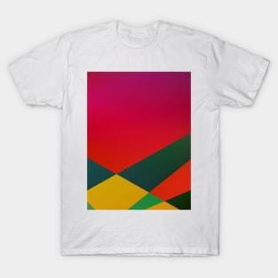 red blue green texture art T-Shirt